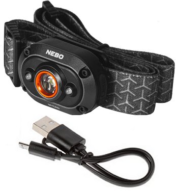 Nebo Mycro Rechargeable Headlamp Cap Light 400 Lumen LED